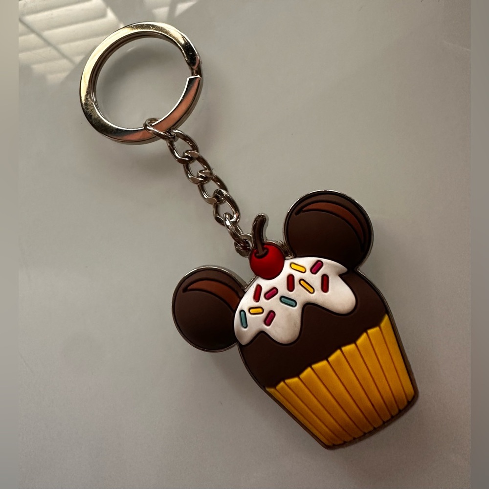 Disney Cupcake Keychain with Sprinkles